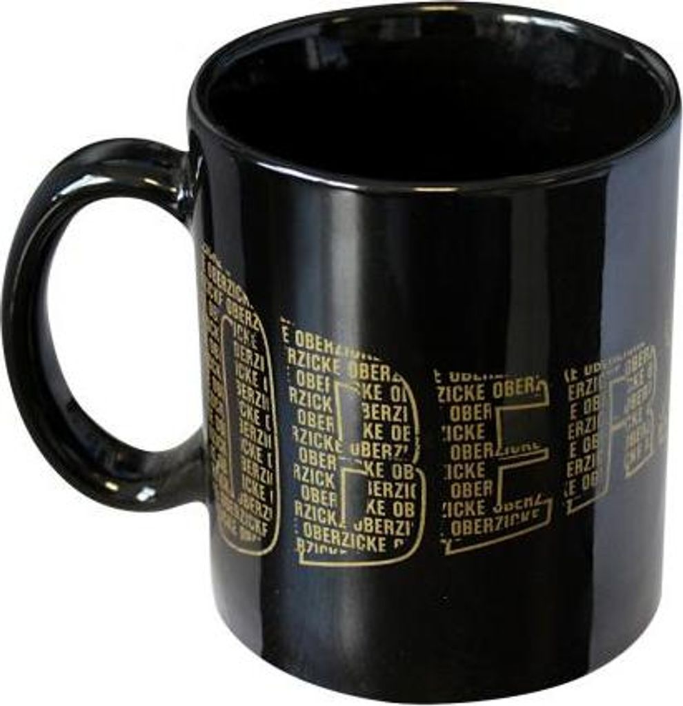 Tasse mit Print Oberzicke 57176 schwarz