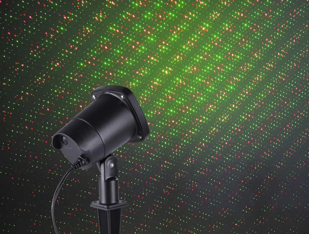 Projecteur extérieur laser LED bicolore rotatif avec étanchéité IP65