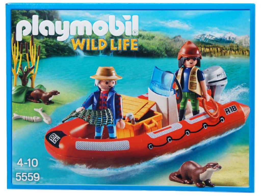 PLAYMOBIL Wild Life Schlauchboot mit Wilderern, 4 Jahr(e), Produktbild 
