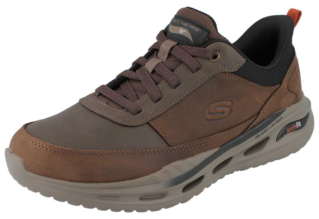 SKECHERS Relaxed Fit Slip-ins Herren Sneaker braun Textil - Produktbild 