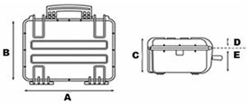 Explorer Cases 4820 BE Mallette de transport noire vide IP67 4820.B E - 12