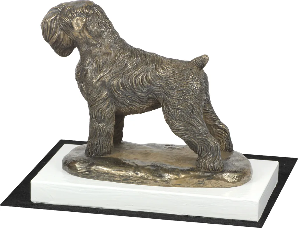 Déco Chien Terrier Noir Russe : Trophée Élégant pour Passionnés Art Dog