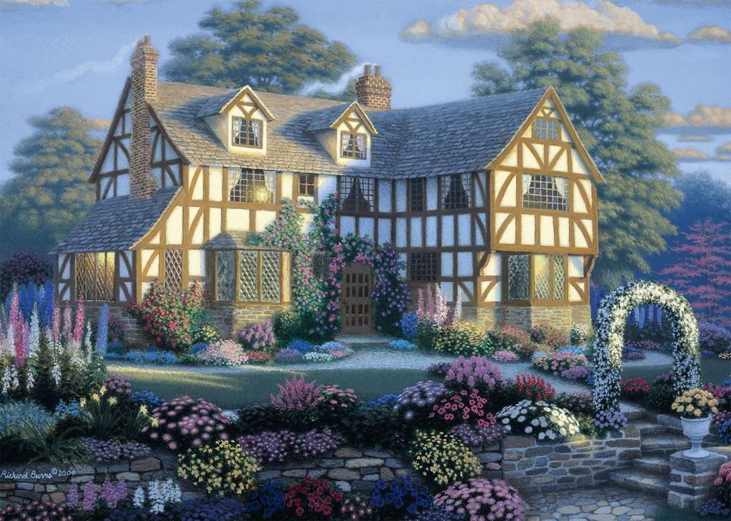 Alipson Puzzle Puzzle Tudor-Englisch - 1000 Teile Landschaft