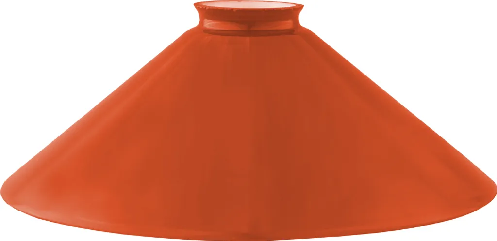 Verre de Cordonnier 250mm Orange avec Collerette de Fixation Stable