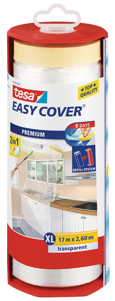 Film de masquage tesa Easy Cover : fini les taches de peinture 33m