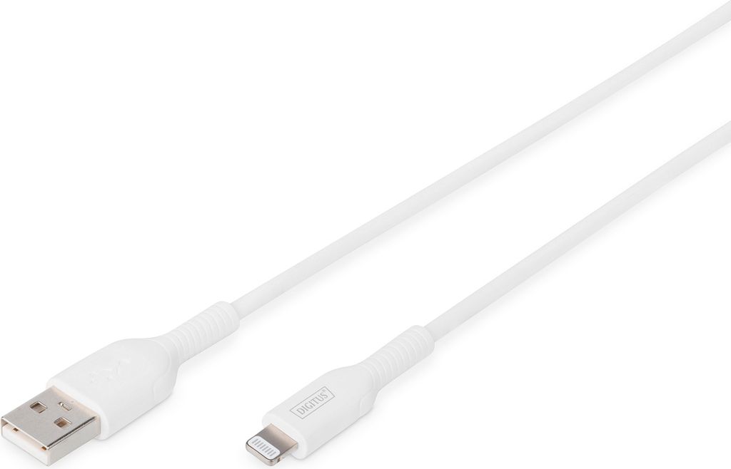 DIGITUS Daten- & Ladekabel Apple Lightning - USB-A 1,0 m weiß