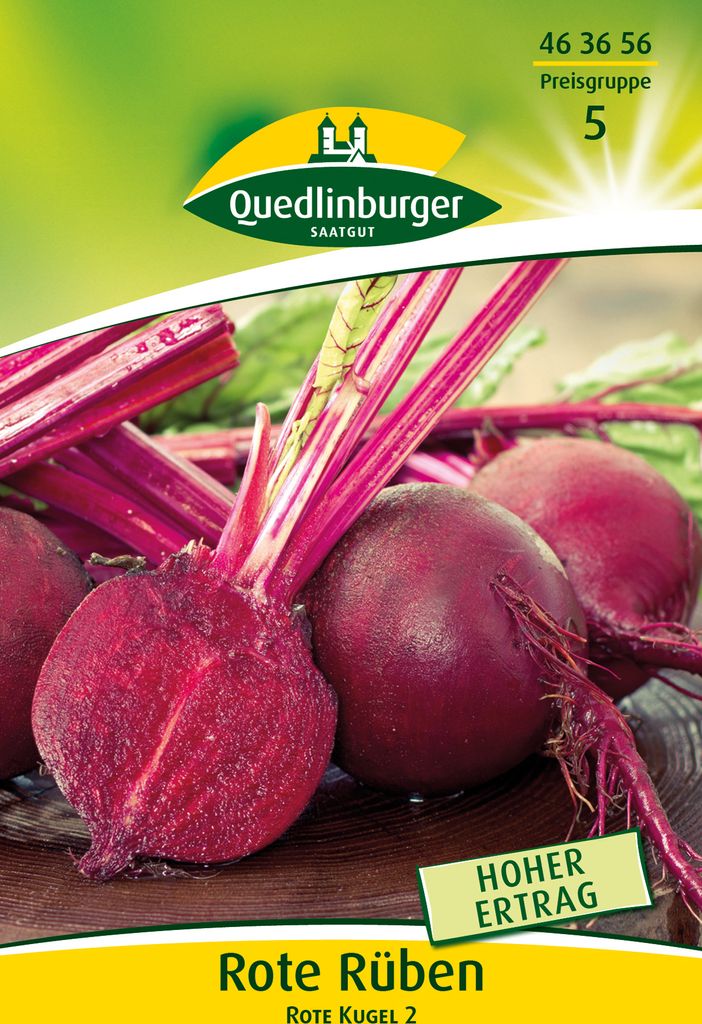 Rote Rüben Rote Kugel (30 g) | Rübensamen von Quedlinburger Produktbild 