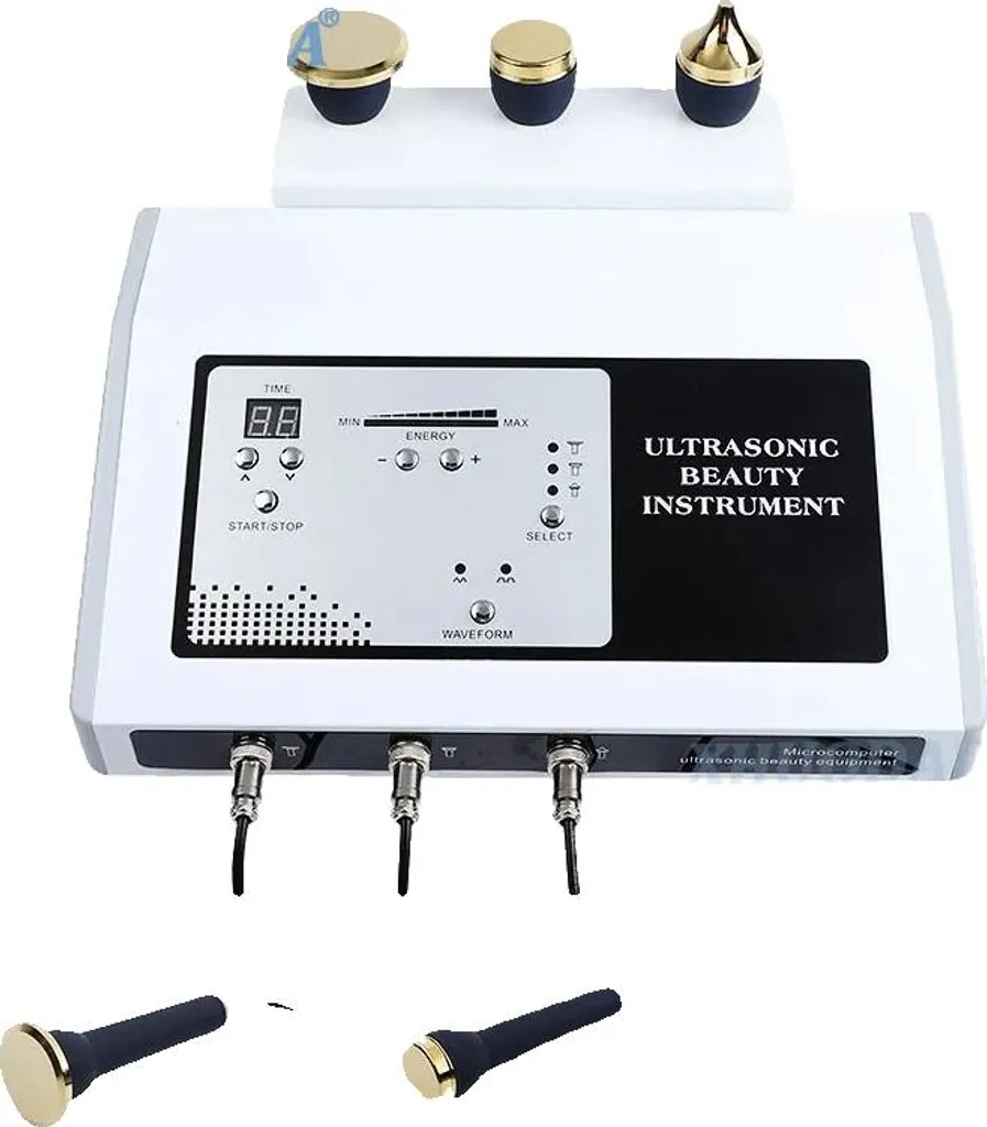 Appareil beauté visage ultrasonique pour revitalisation de la peau or