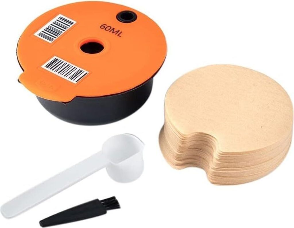 Nachfüllbare Kaffeekapseln mit 100 Einweg-Papierfiltern für Tassimo-Maschinen, wiederverwendbare Kaffeepads