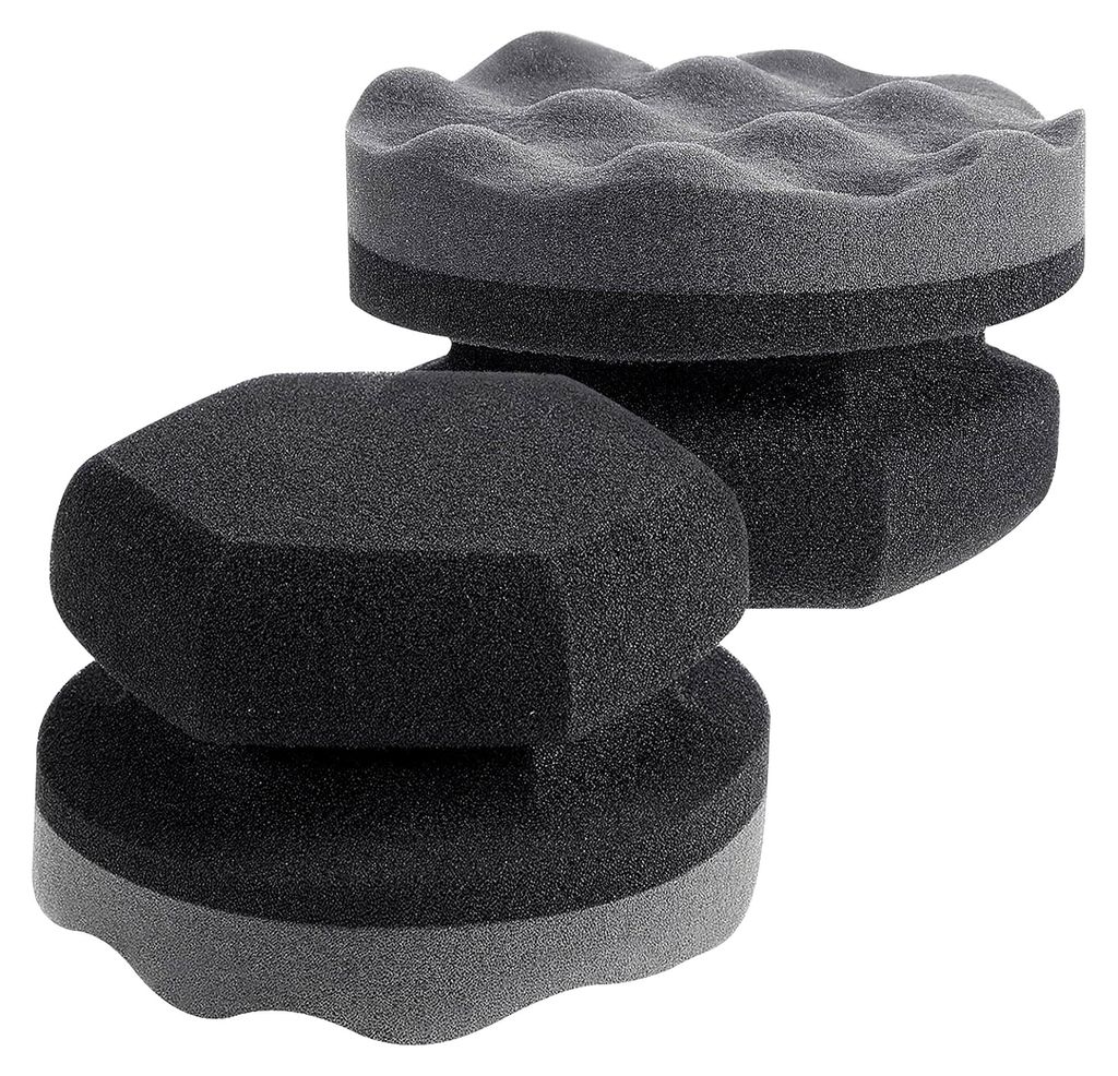 2 Stück Reifenglanz Applikator Pad, Wachs Applikator Pad für Reifenglanz, Applikator Bürste für Reifenglanz, zum Auftragen von Reifenglanz und ...