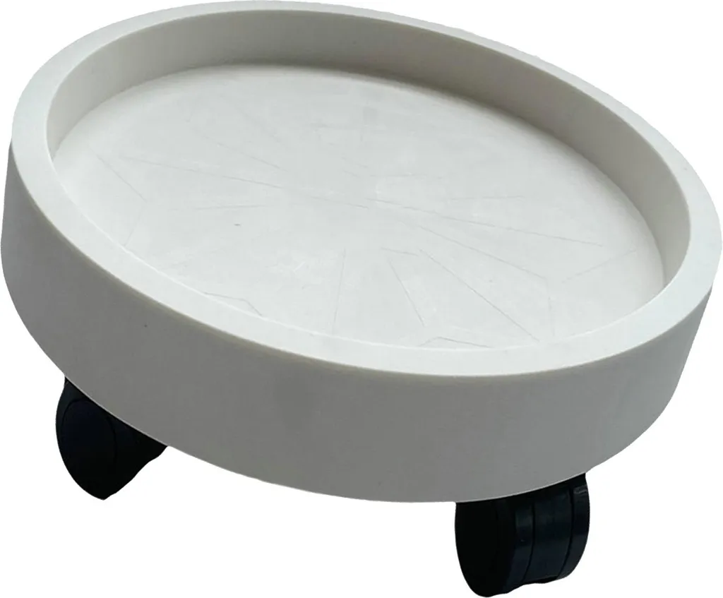 Supports de fleurs ronds Blanc 40 amovibles et rotatifs pour balcon
