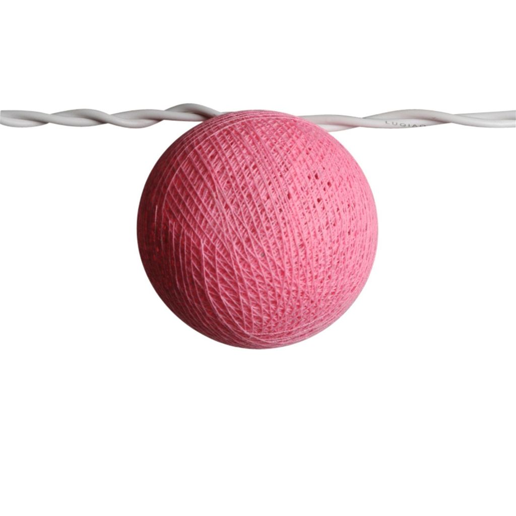 Lichterkettenkugel - Cocoon Kugel - rosa
