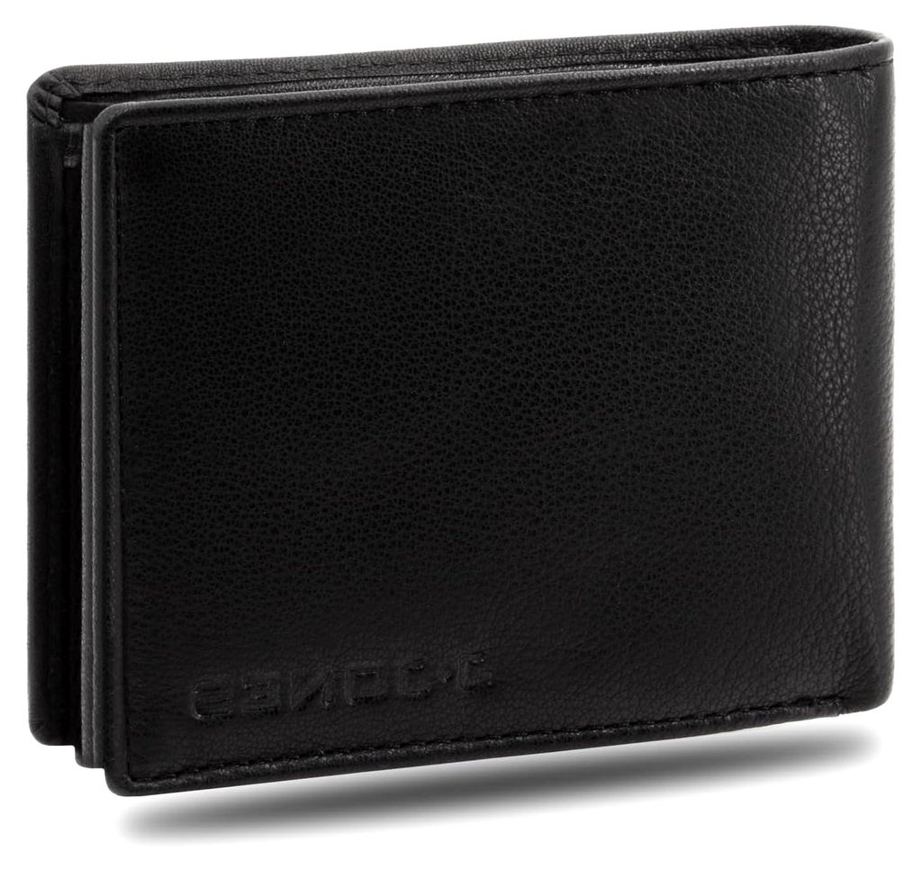 Echte Leder Geldbörse mit RFID-Schutz – Herren Geldbeutel im Querformat – Wallet, Portemonnaie, Brieftasche für Männer, inklusive Geschenkbo...