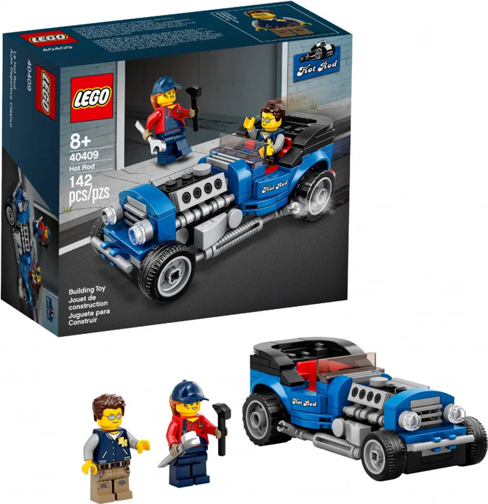 Voiture de Course LEGO 40409 Hot Rod - Maquette à Construire Bleue