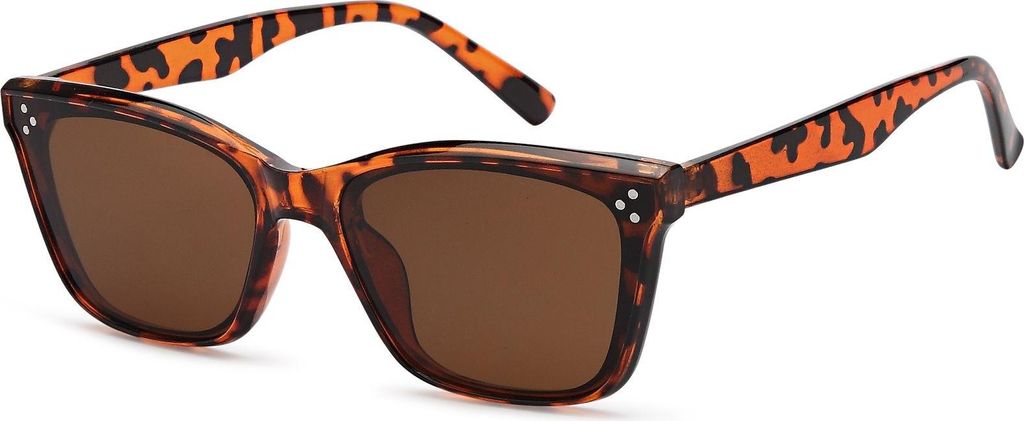 styleBREAKER Uni Nerd Sonnenbrille mit Polycarbonat Flachgläsern und filigranem Kunststoff Rahmen, Retro Style 09020142