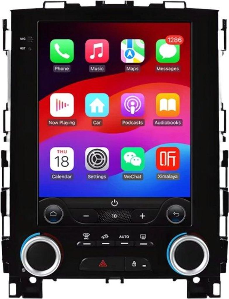 Autoradio mit Bluetooth und CarPlay – für Renault Megane 4, Samsung Koleos, SM6, Talisman (2017–2019) – kompatibel mit Apple und Android –...