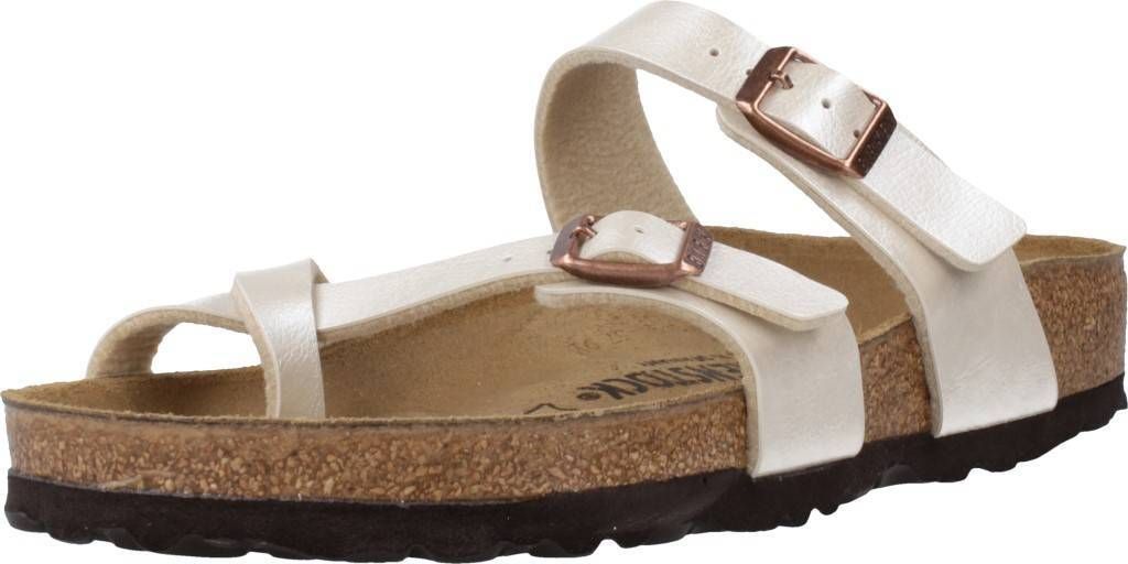 Birkenstock Damen Pantolette, beige(beige), Gr. 39 Produktbild 