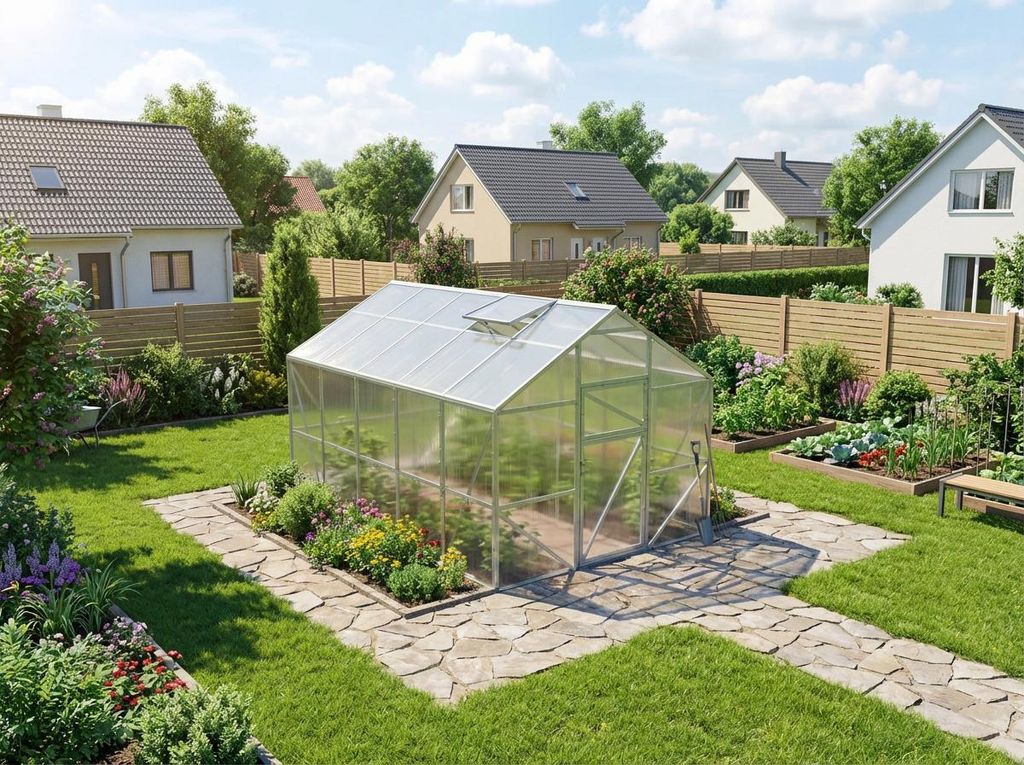Gewächshauser aus Polycarbonat von Garten Dream " Victoria " 3x6m mit 6mm Polycarbonat