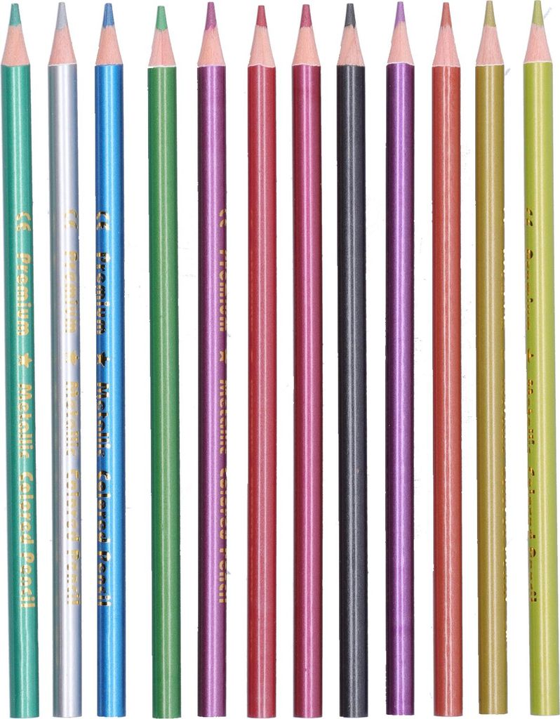 12 Stück Buntstifte Metallisch oder fluoreszierend 12-Farben-Skizzen-Graffiti-MalzubehörMetallfarbe