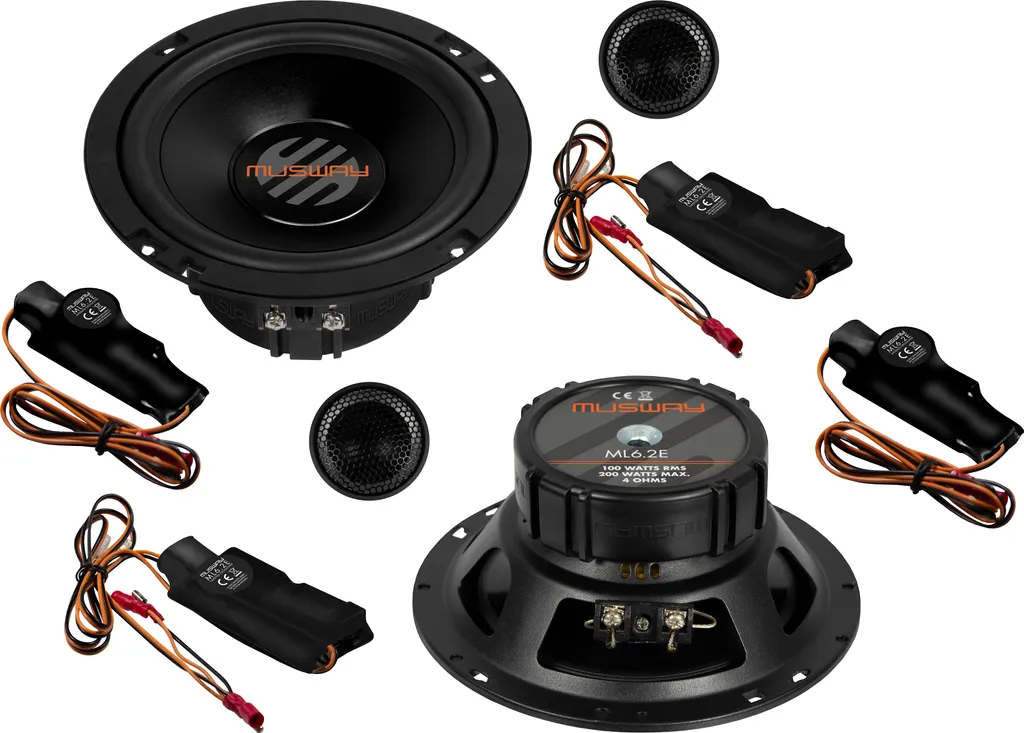 Musway ML6.2E Haut-parleurs 2 Voies 16,5cm - Membrane Haute Performance