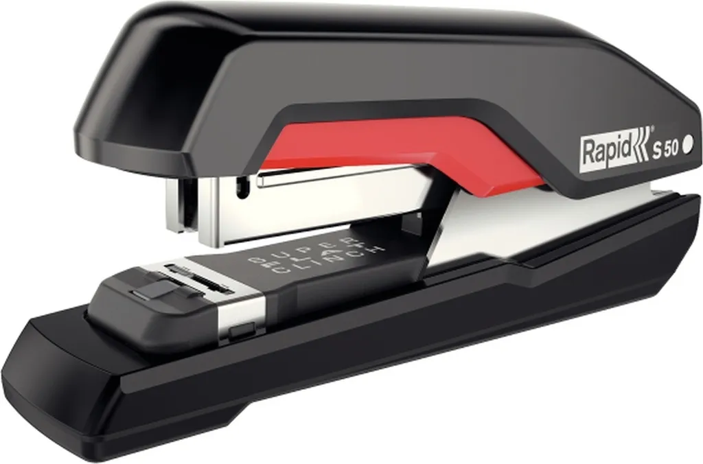 Rapid Supreme S50 Cucitrice Desktop 50 Fogli - Pack da 6 - Rosso Nero