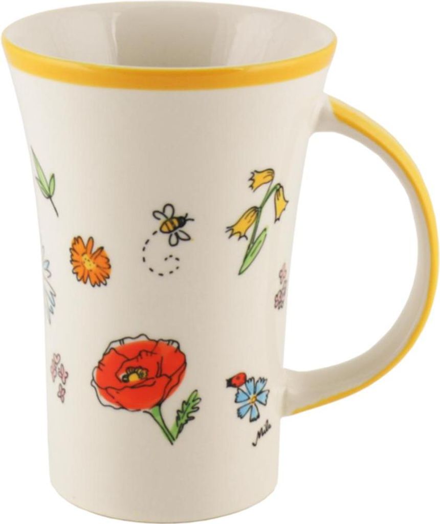 Mila Keramik-Becher Coffee-Pot Lovely Flowers