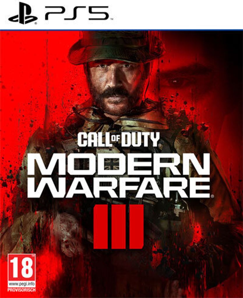 The cover art for the video game Call of Duty: Modern Warfare III for PlayStation 5.