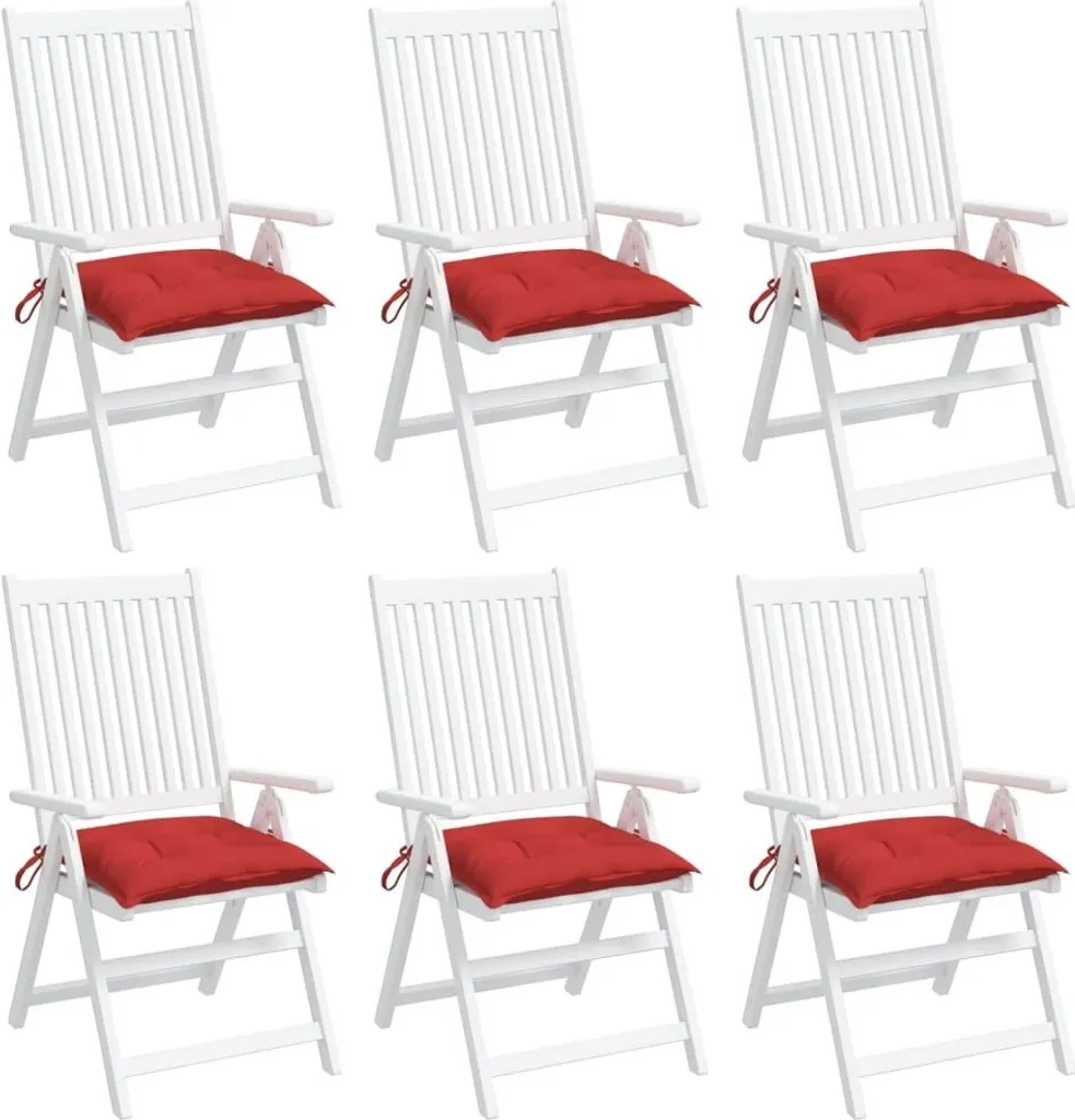Offerta 6 Cuscini Pallet Rossi 50x50x7 cm Tessuto Oxford Mobili2025