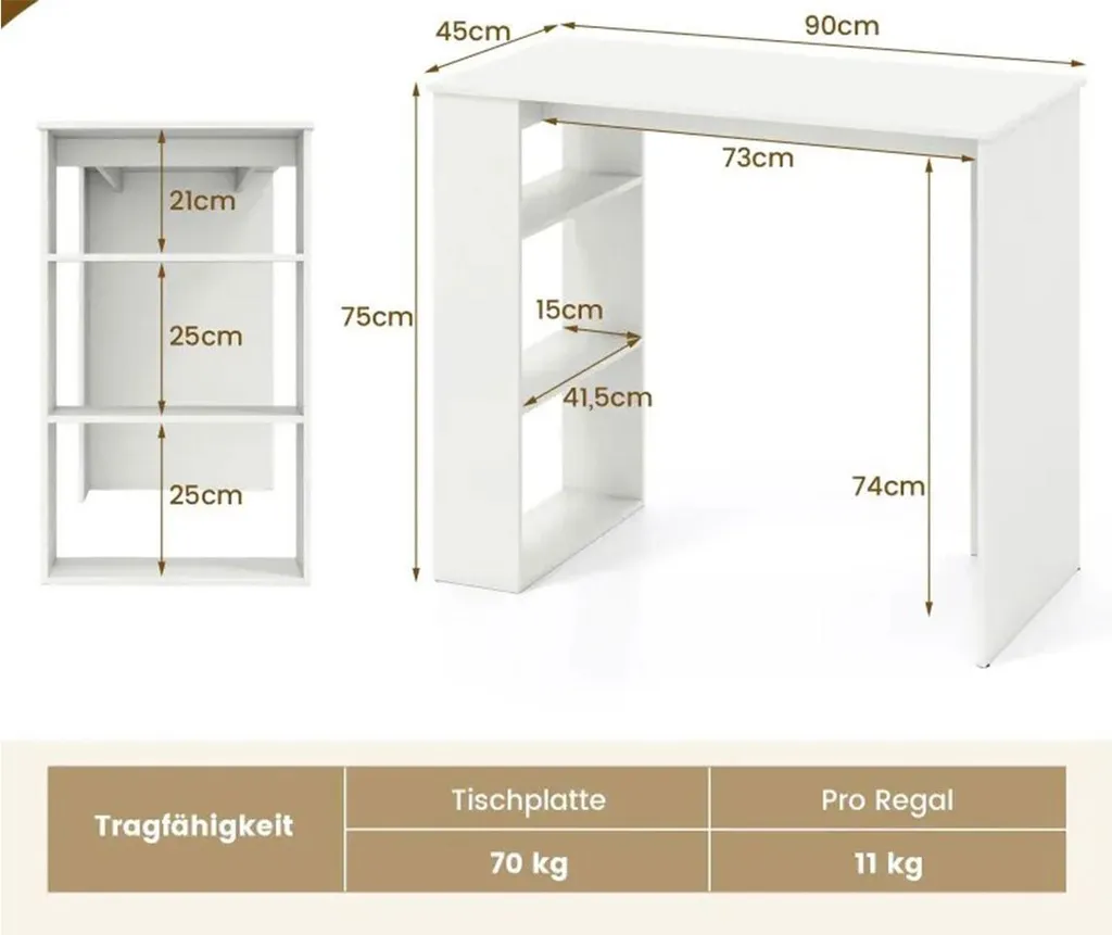 Bureau blanc 90 cm : la solution pour petits espaces avec rangements
