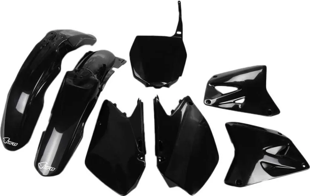 Kit Carénage UFO PLAST Noir 7 Pièces pour Suzuki RM 125 250 2006-2010