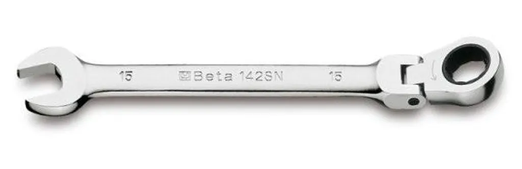 Clé articulée 17mm Beta 142SN avec tête pivotante et cliquet fluide