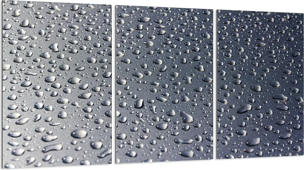 Piastre copri fornello 3 pezzi 30x52 Vetro copri piano cottura in ceramica, grigio goccia