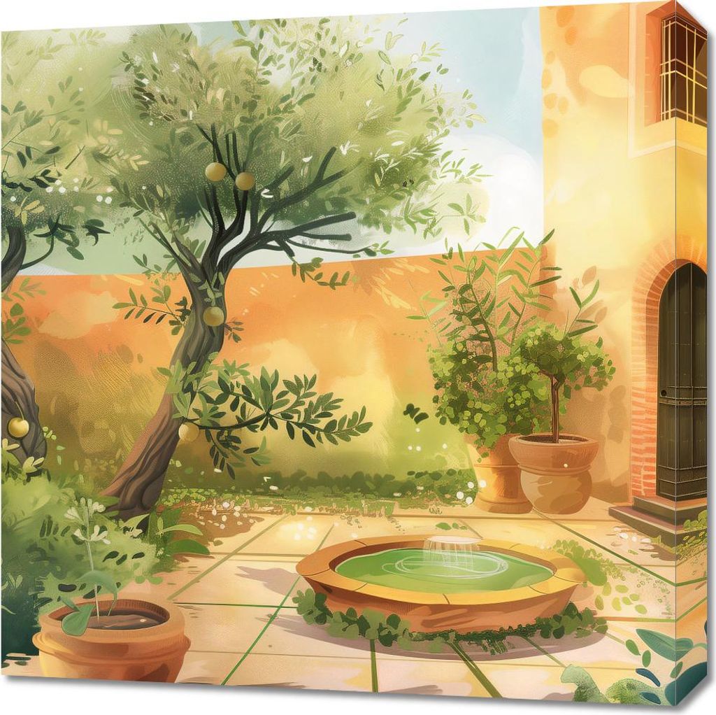 Bild 60x60cm Sonniger Tag