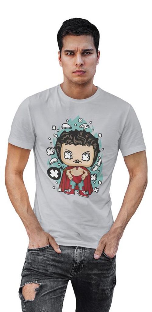 D&B Uni Polo PC00076 Nacho Libre Grau-Größe 3XL