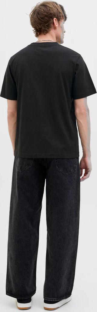 JACK&JONES CORE JCOSAGO LOGO SLUB TEE SS CREW NECK Black L