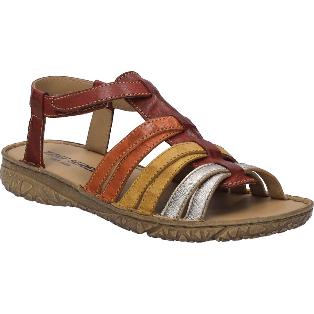 Josef Seibel Ivy 02 Sandalen in Übergrößen Rot 74102 159 402 große Damenschuhe