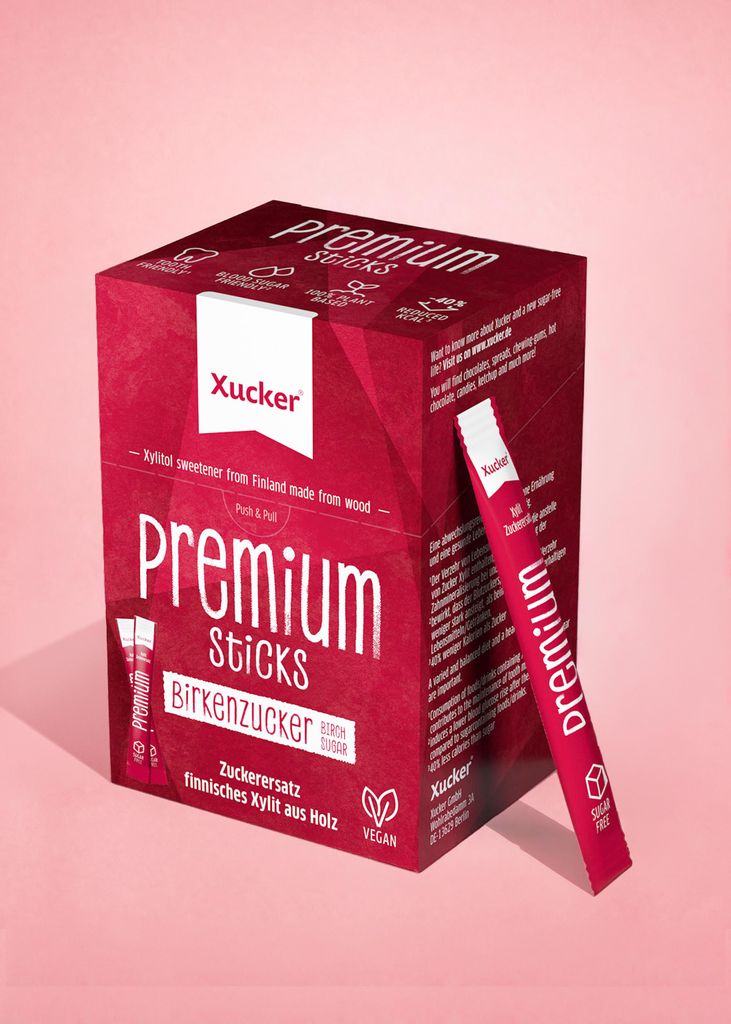 Xucker Premium Sticks Schachtel (Xylit aus Finnland), Produktbild 