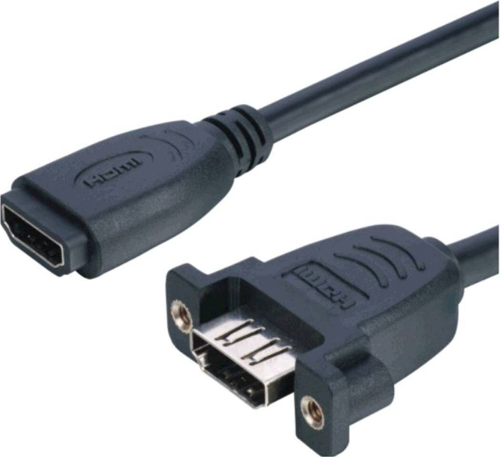 Lyndahl LKPK005 HDMI Adapterkabel f. Frontplattenmontage, 2 x Buchse Länge: 0,3m