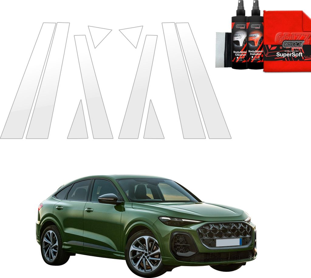 10in1 Schutzfolie für A-B-C-Säule - Audi Q5 Sportback (2025) Grizz Protector