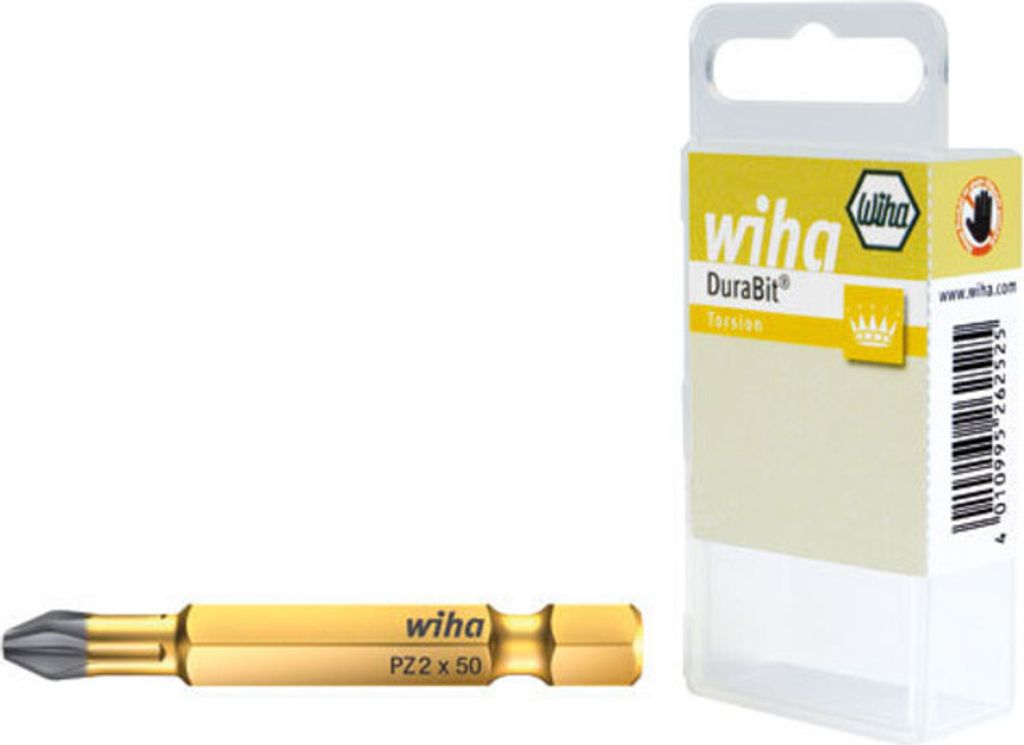 Wiha Bit Set Professional 50 mm Pozidriv (PZ2) 2-tlg. 1/4 E6,3 in Box