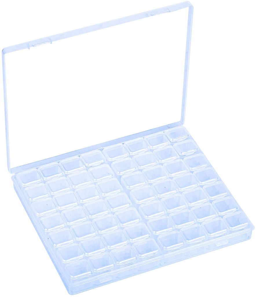 10x Kleine Plastik Aufbewahrungsbox Tragbarer Schmuck Deckel Basteln Home