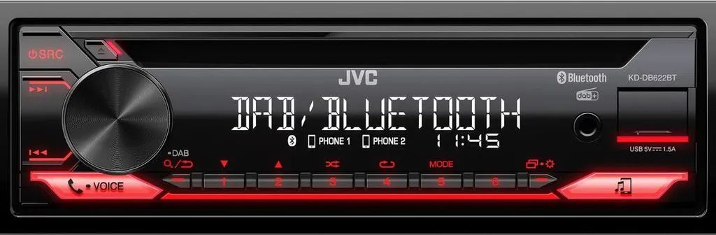Autoradio JVC KD-DB622BT Compatible iPhone et Android avec Mains Libres - 4