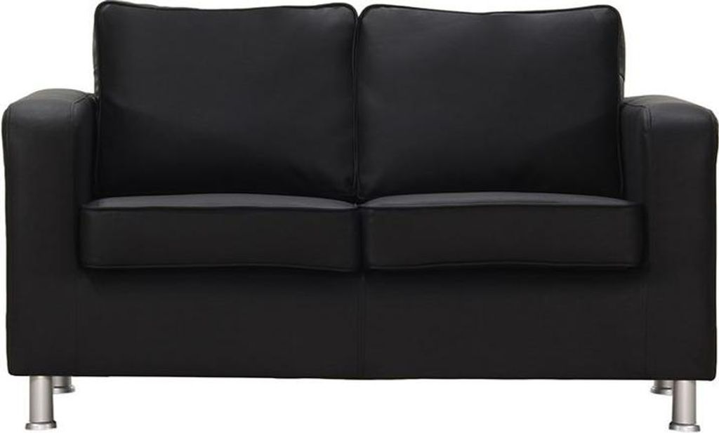 Zweisitzer-Sofa aus Ökoleder London-Margo black