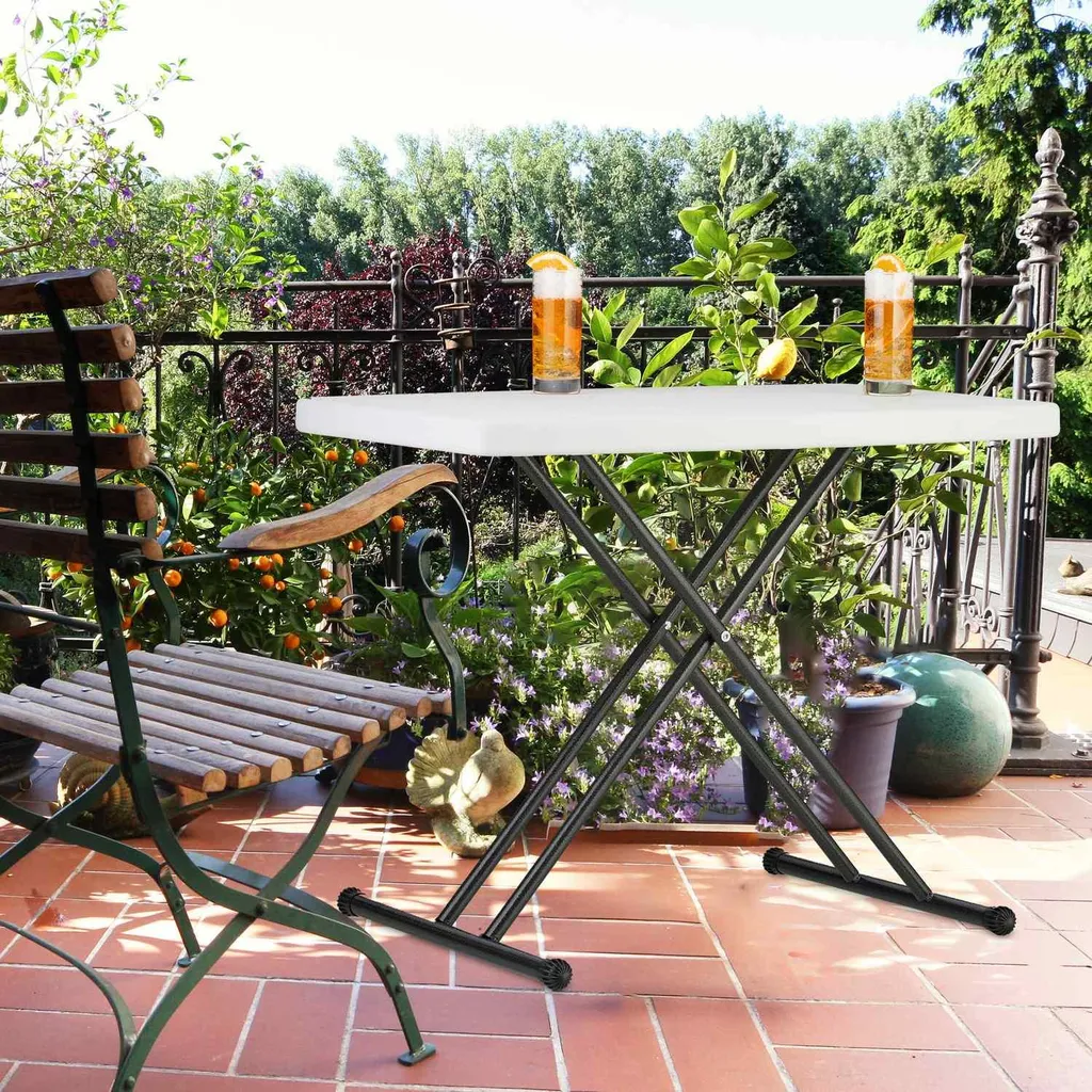 Table de jardin pliante multi-usage pour camping et réception balcon - 3