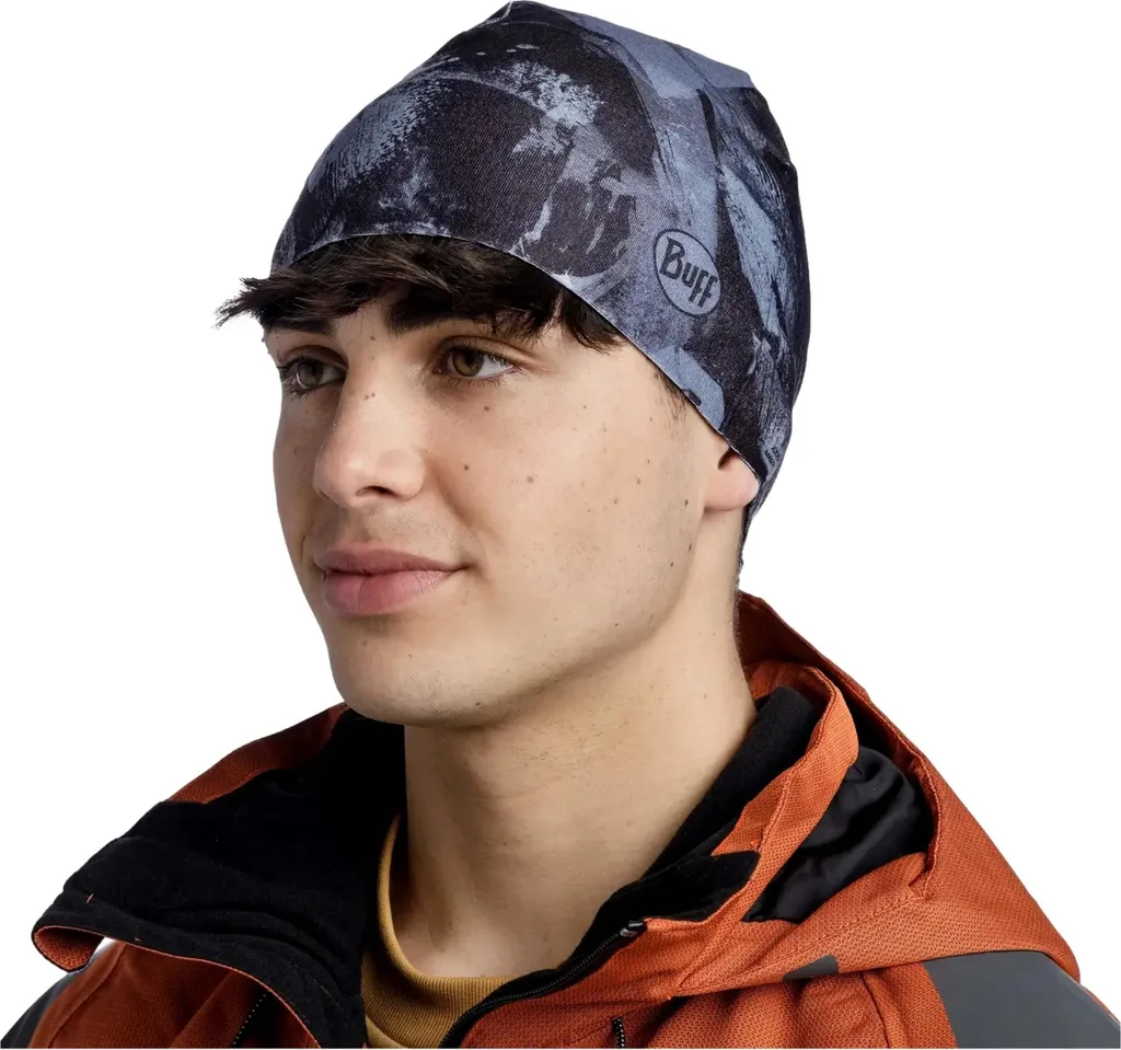 Buff Wool Cap 132451901 Bonnet en Laine Mérinos Bleu pour Adulte