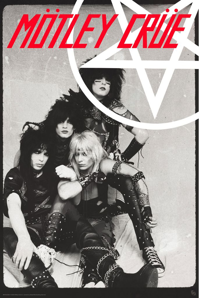 Motley Crue - Pentangle - Poster musicale - Dimensioni Immagine del prodotto 