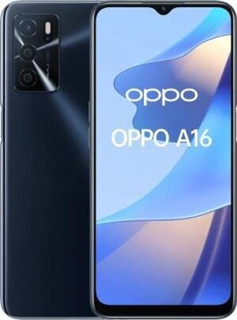 Oppo A16 3GB/32GB Schwarz (Crystal Black) Dual-SIM CPH2269 Produktbild 