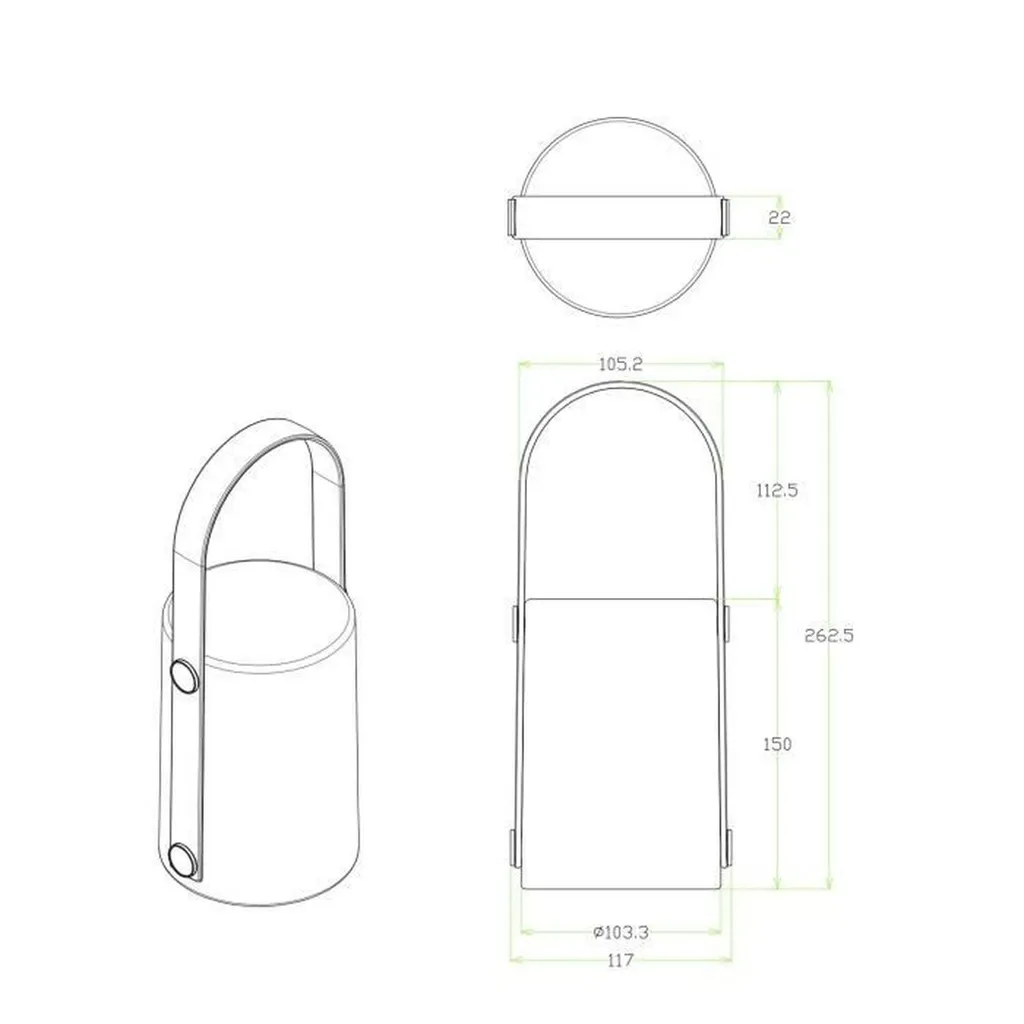 Lanterna di Design GALIX in Bambù | Luce Ambientale LED WRGB - 4