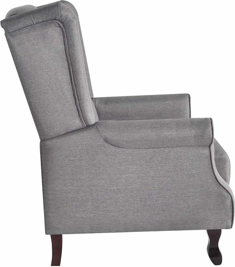 vidaXL Sessel Grau Stoff