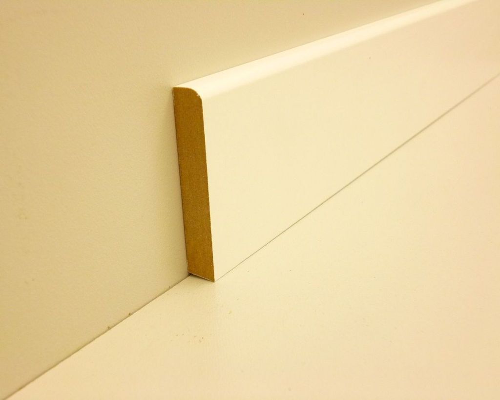 B.S. Bauprogramm Sockelleiste 250 cm 60 x 10 mm Blütenweiß